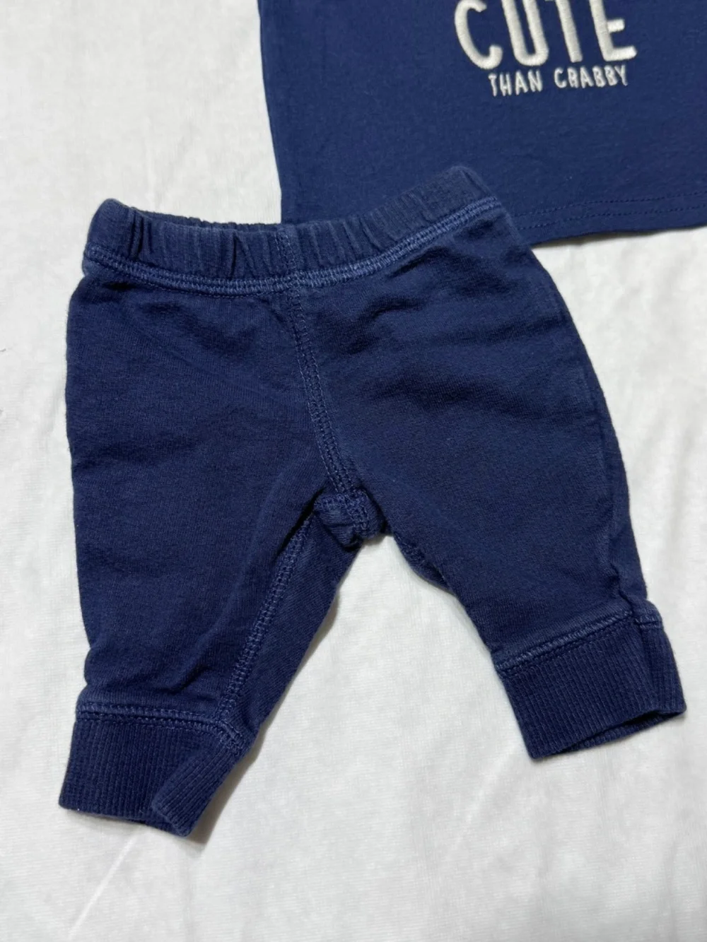 Carter's Baby Boy Blue Crabby Outfit Size Newborn